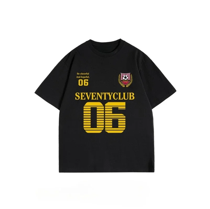 

American Sweet and Cool Hot Girl's Summer Cotton Short-sleeved T-shirts Are All Paired with Cotton Sports Tops in Summer