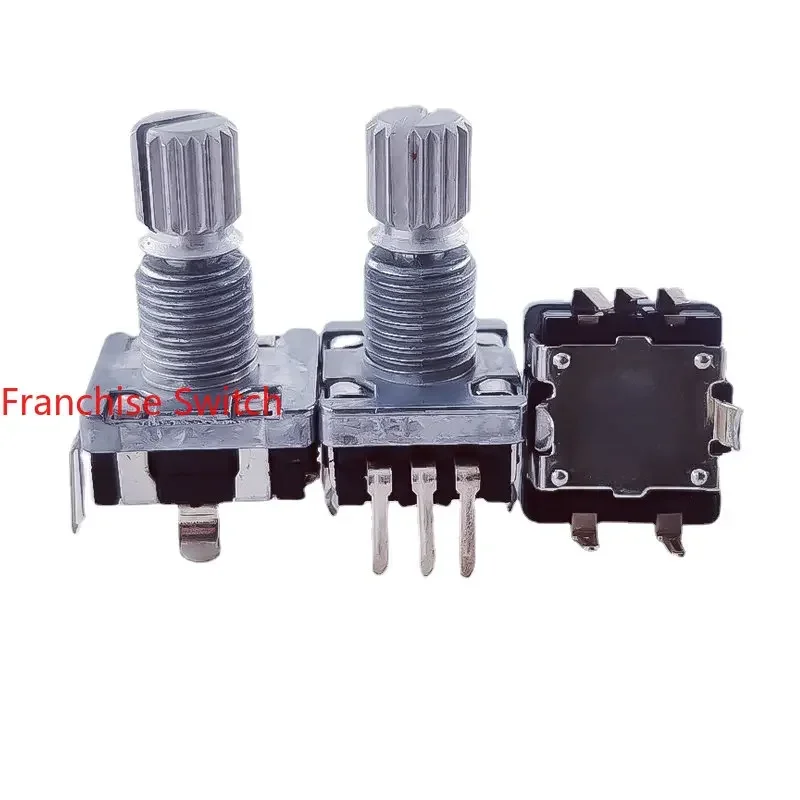 10PCS EC11 Encoder 30 Position With Switch 15 Spindle Metal Knob Switch, Originally Imported