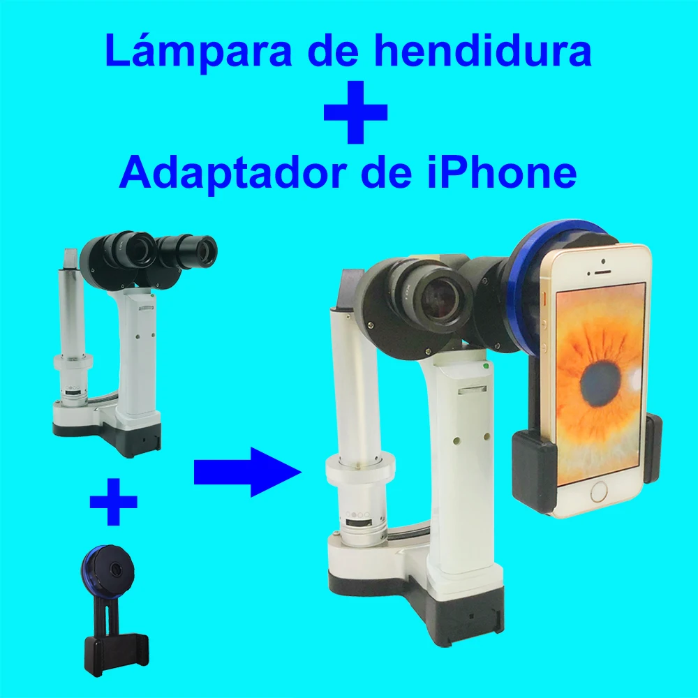 

Portable Handheld Slit Lamp With Smart Phone Camera Adapter