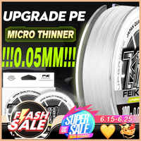 ZUKIBO Super Soft Laser Nano Braid Fishing Line Durable Smooth Multifilament PE Line Low Mermory Extremely Thinner Fishing Wire