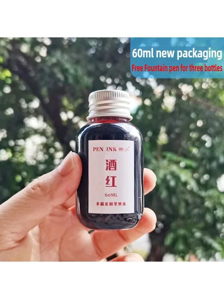 Stylo à plume 60ml 48 couleurs, recharge d'encre, cartouche d'écriture, papeterie fournitures scolaires pour JINHAO HONGDIAN MAJOHN