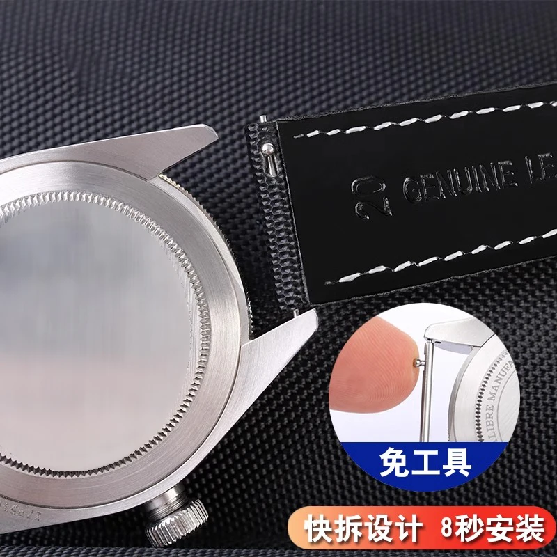 20mm 21mm 22mm 23mm 24mm adequado para tudor casio mido timoneiro de fibra de carbono couro de náilon comandante m021/m025 pulseira esportiva