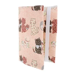 Funda protectora de libro A5, cubierta de libro, Protector de libro de tela suave, patrón de flores, funda de libro ajustable, cuaderno