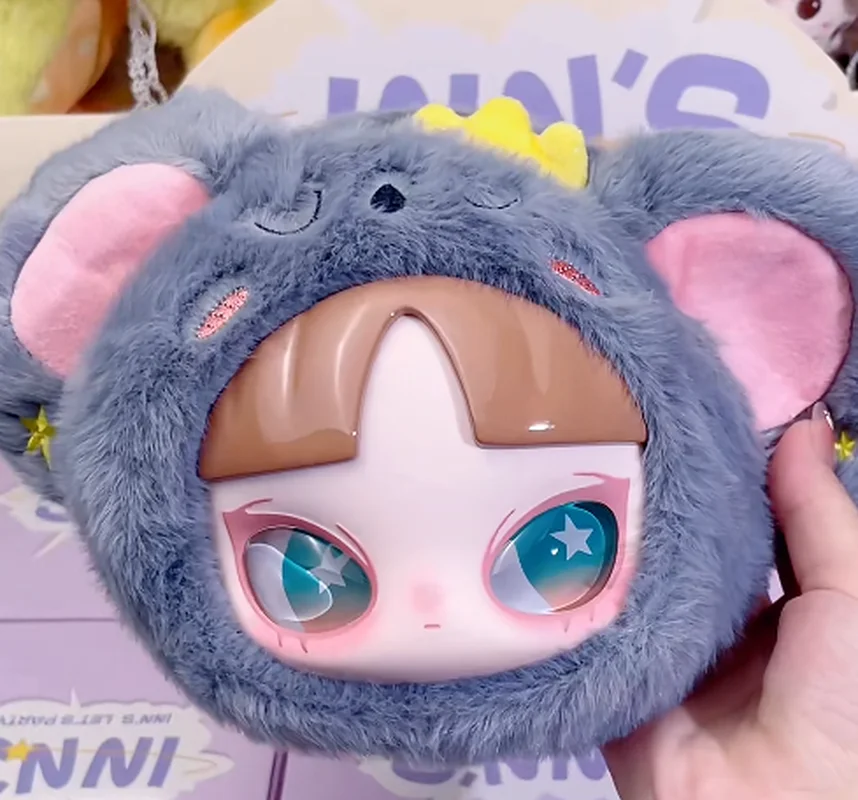 الأصلي INN يين Qiri حفلة صندوق أعمى حقيبة للحمل لعبة عصرية قلادة عرض قطعة سستة الحقيبة فتاة تمثال هدية