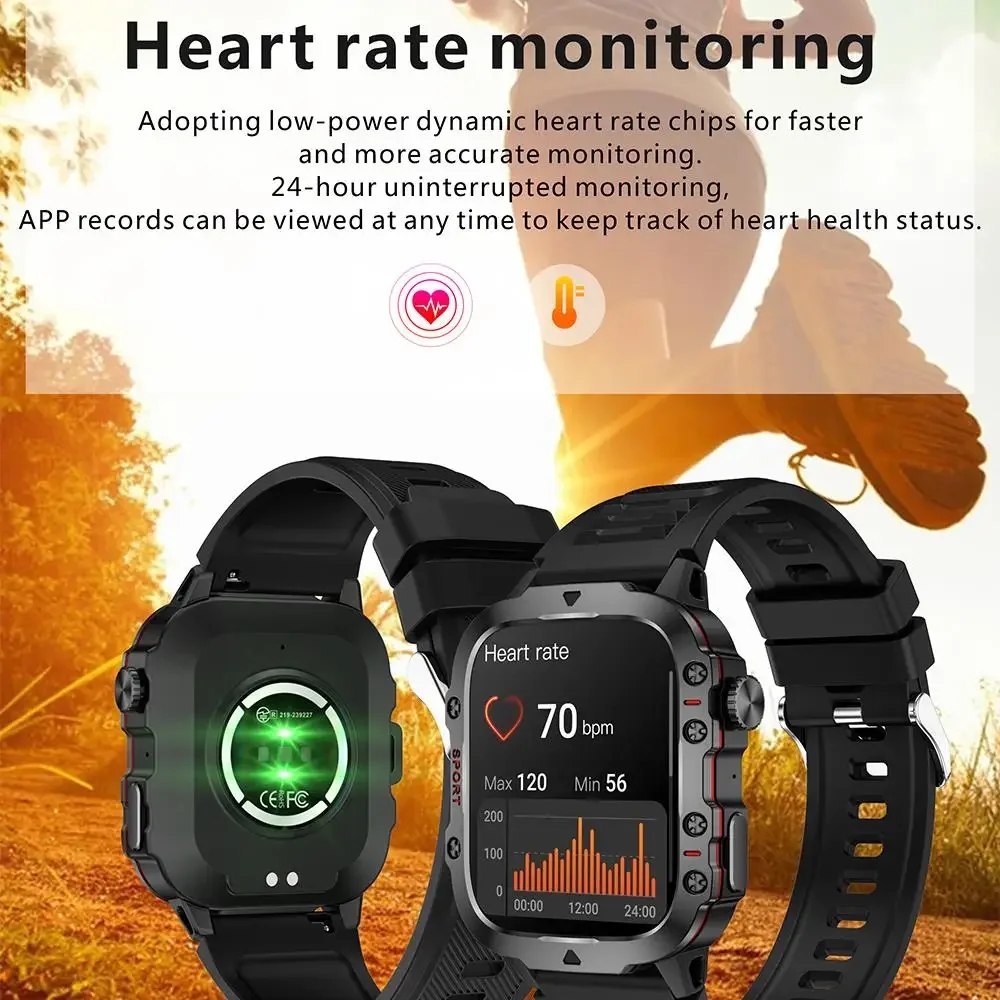 Military Smartwatch 3ATM Waterproof Sports Watches for Man Woman Electronics Smart Watch Fitness Clock for Xiaomi Android 2025