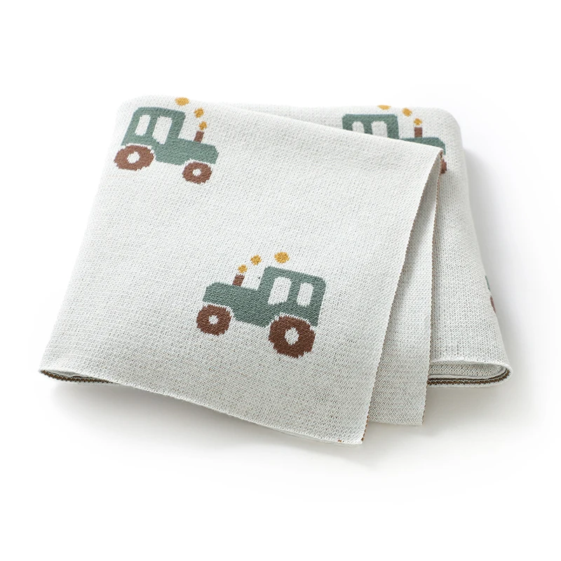 

Детские одеяла из хлопка, супер мягкие спальные вещи для новорожденных мальчиков и девочек для коляски, коврик для малышей, вязаный коврик 90*70 см