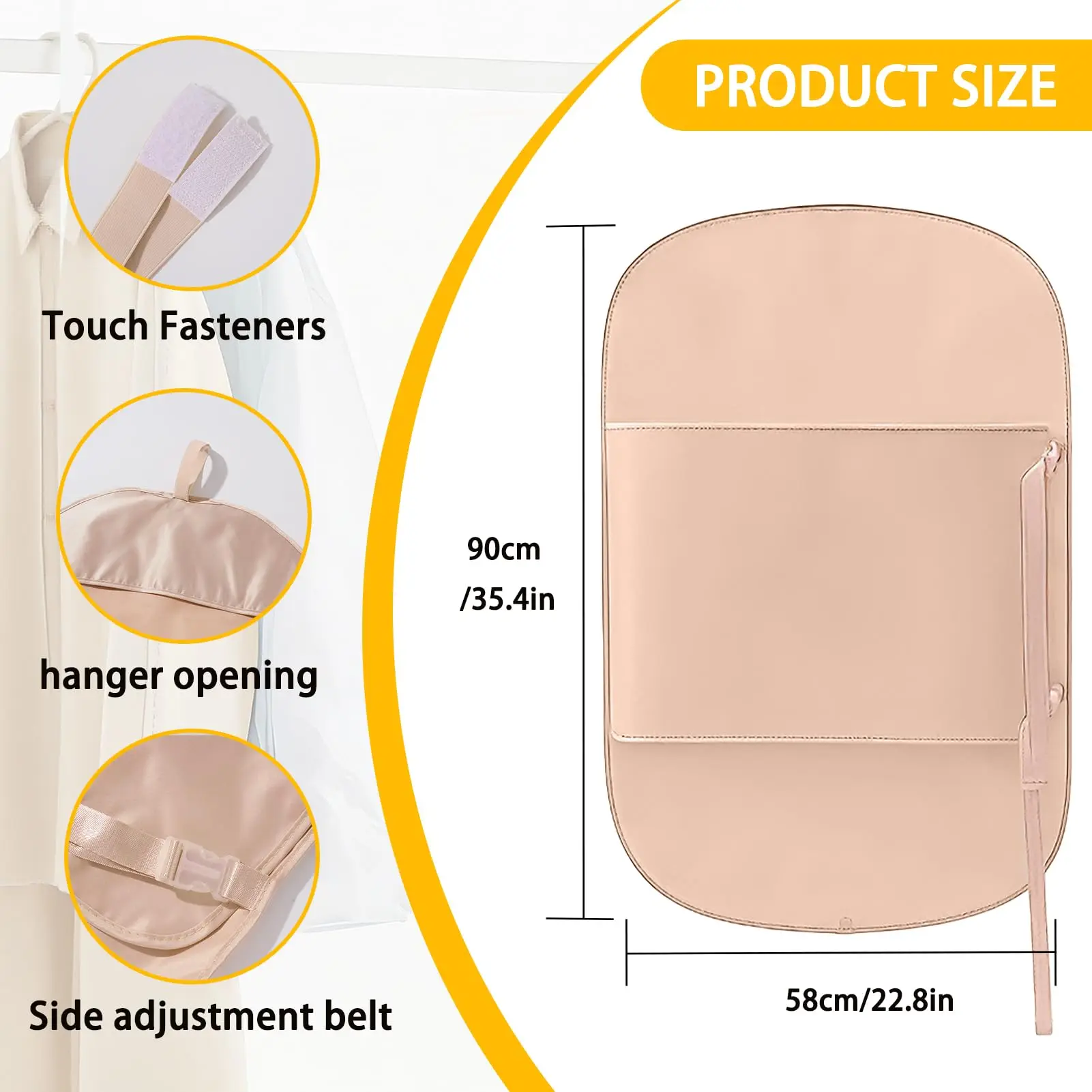 Space-Saving Clothing Storage Bag, Clothes Compression Board, Hanging Compression Organizer, Protective Cover for Clothes image 2