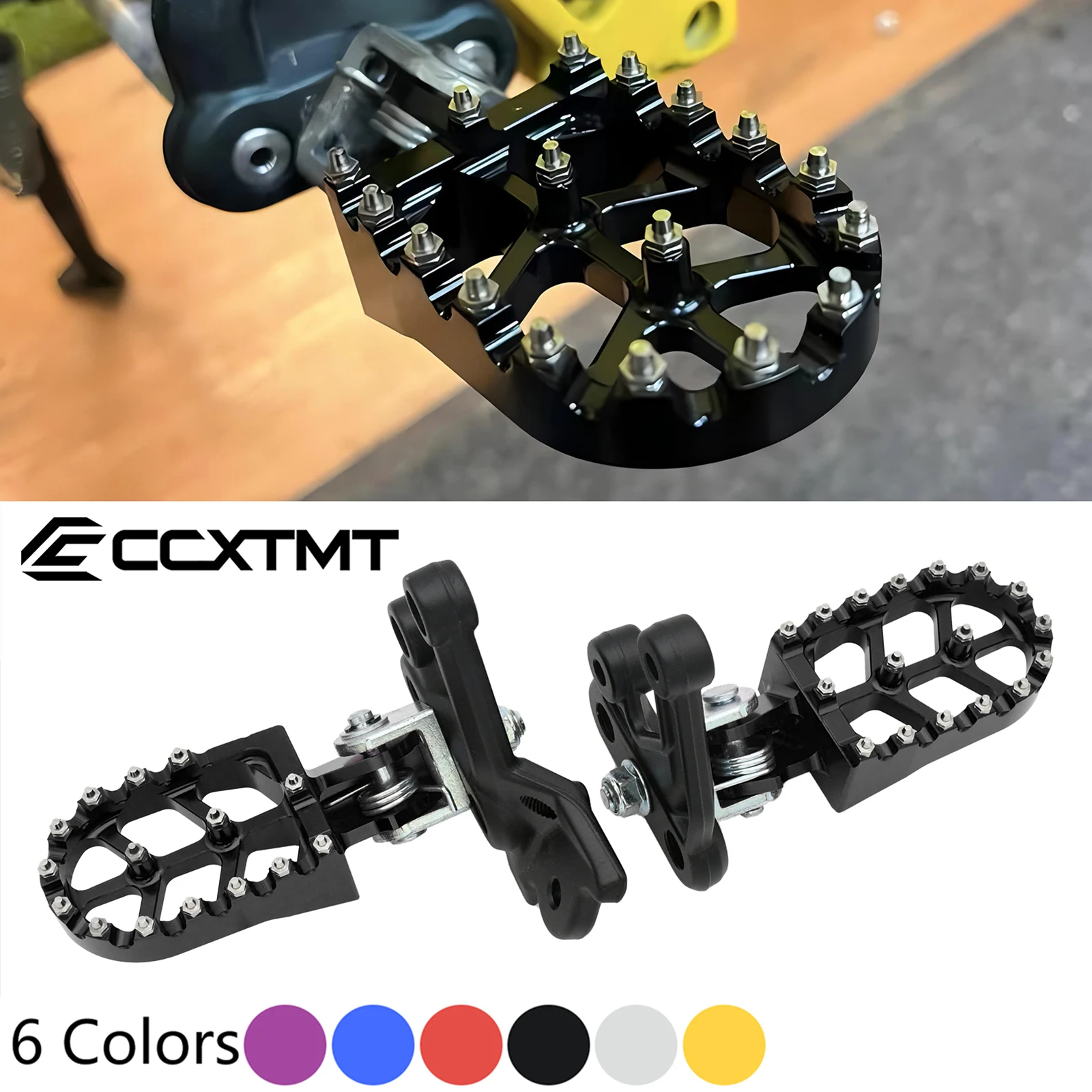 Estribos CNC, reposapiés, soporte de clavijas para sur-ron sur ron surron Light Bee X y Light Bee S, Motocross eléctrico Universal