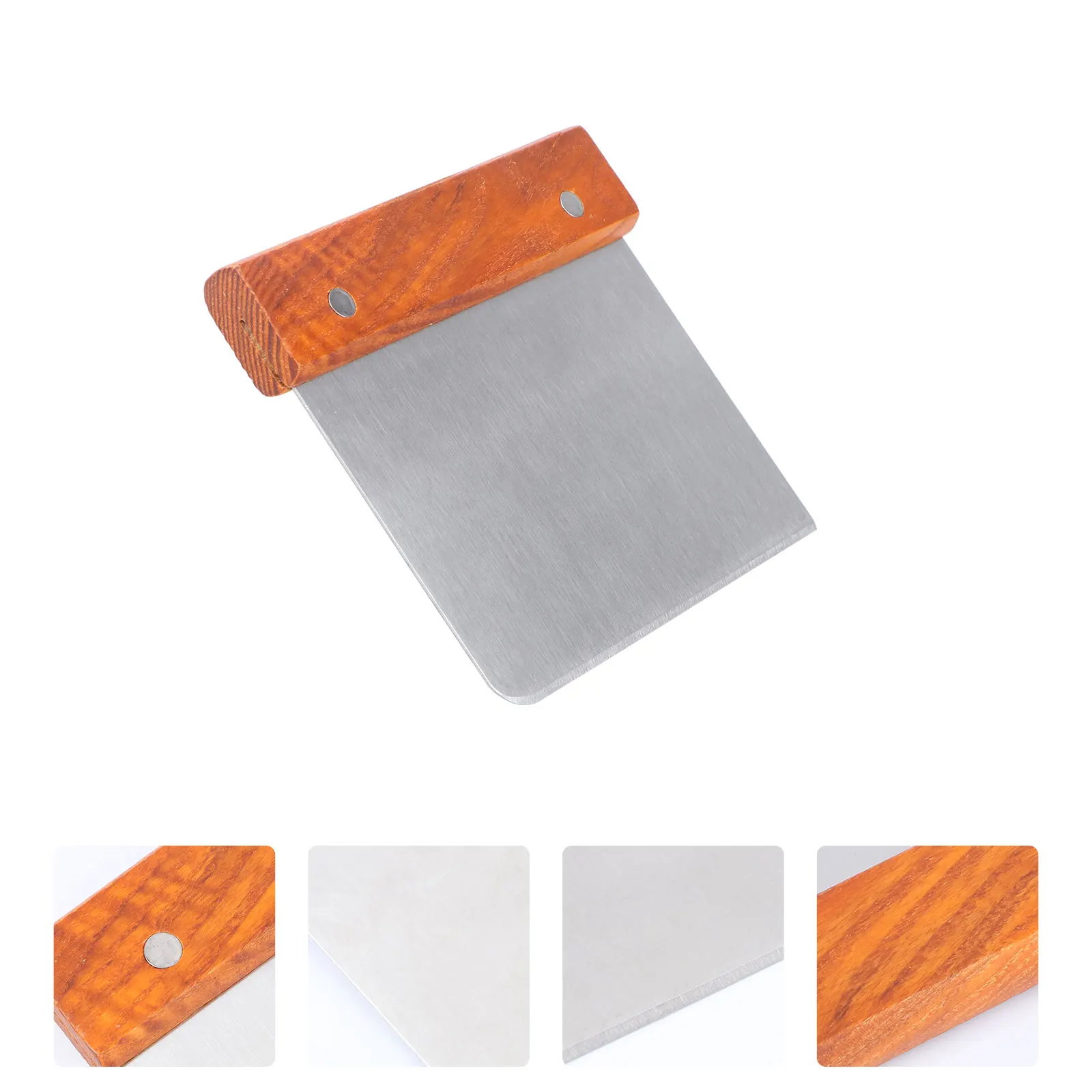

Dough Powder Scraper Powder Scraper Wood Dough H Stainless Steel Kitchen Camping Hiking Accessories