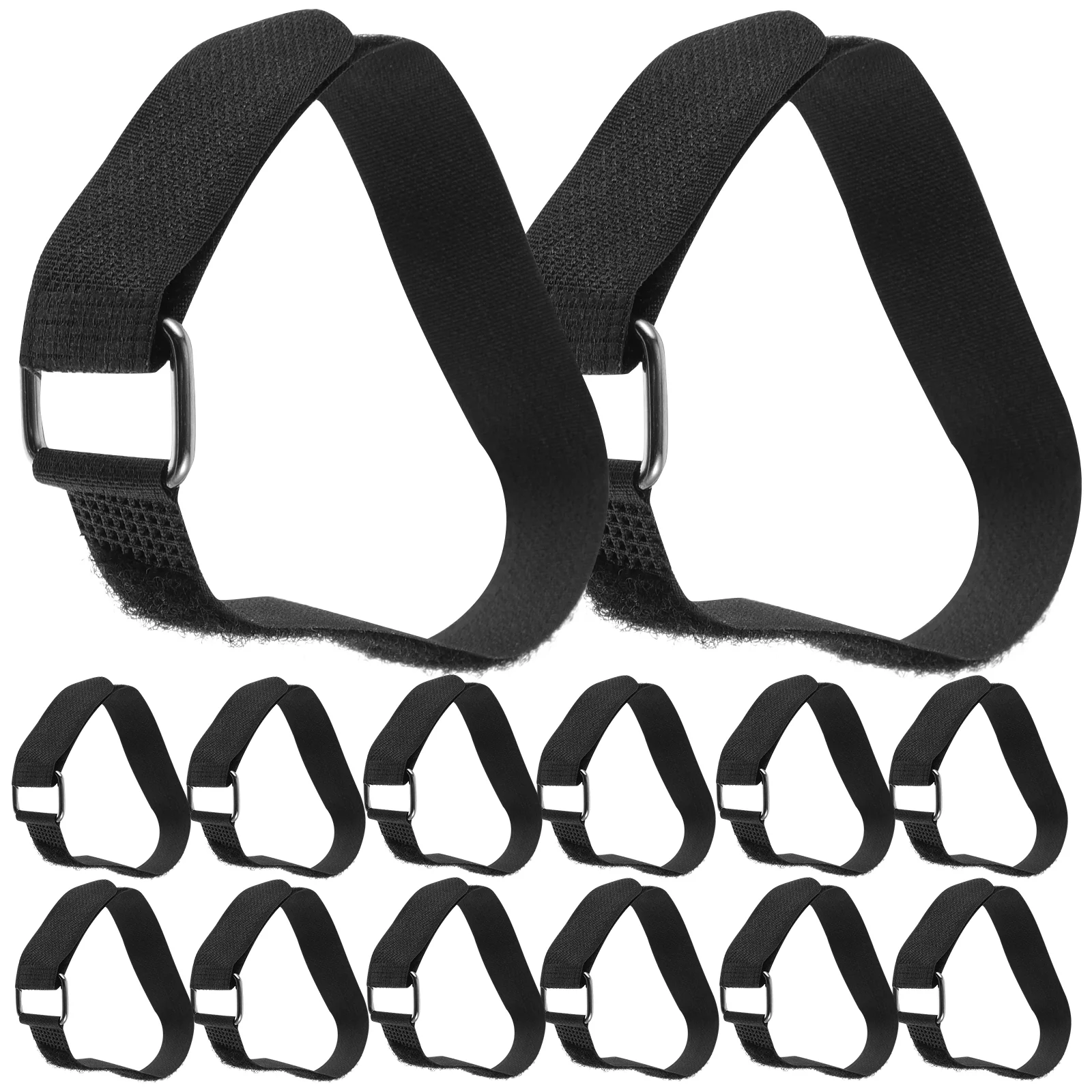 25 Pcs Metal Buckle Strap Catchers Leg Guard Straps Shin Replacement Sports Security Nylon Polyester Blend