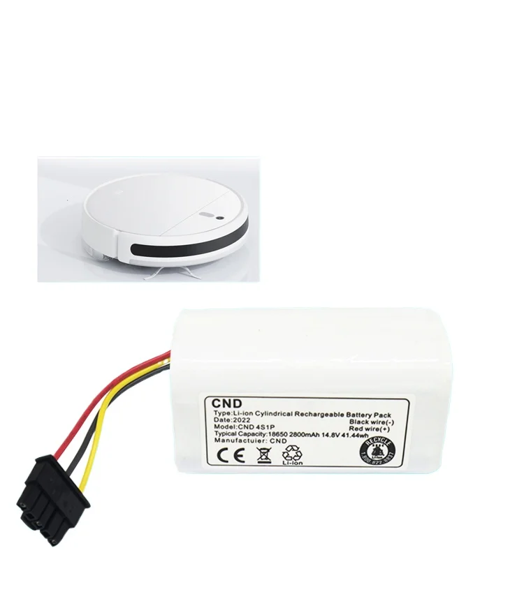 Battery N011-4S1P for Xiaomi Mi Robot Vacuum Mop 2 Lite MJSTL Vacuum Cleaner New 14.4V 3400mAh/2800mAh