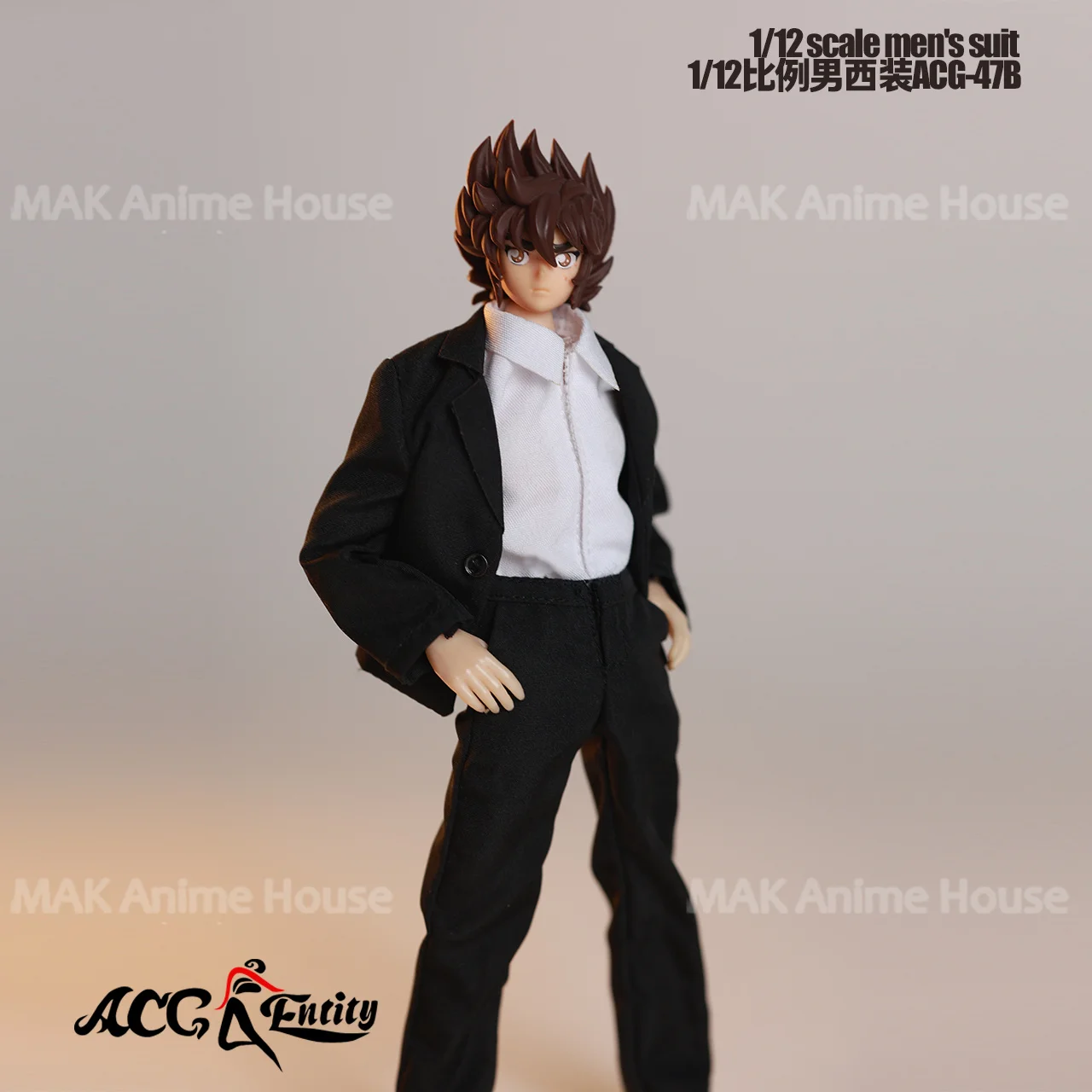 ACG-47 1/12 مقياس الذكور دعوى سترة قميص بدون أكمام السراويل القماش ملحق نموذج ل 6 ''الجندي عمل الشكل الجسم الدمى لعبة #5