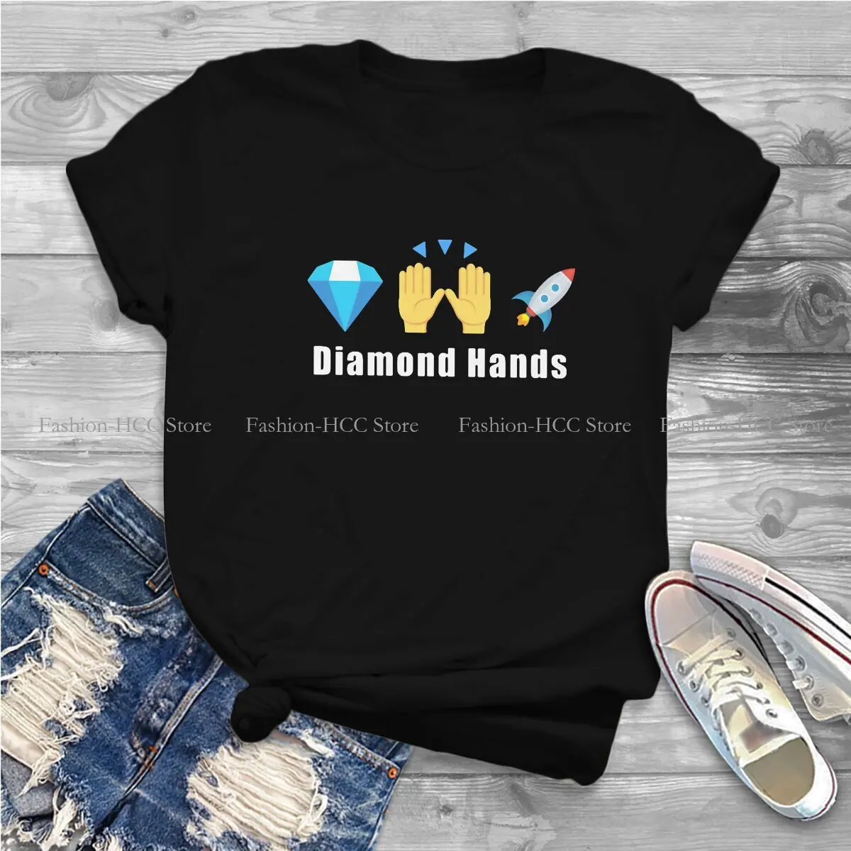 Wallstreetbets GameStop Stonks Polyester TShirt for Women Diamond Hands Rocket2 Soft Summer Tee T Shirt High Quality New Design