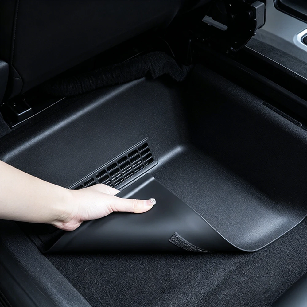 For Tesla Model Y Juniper 2025 2026 Model YL Launch TPE Under Seat Corner Protector Seat Slide Rails Anti-Kick Cover Accessories
