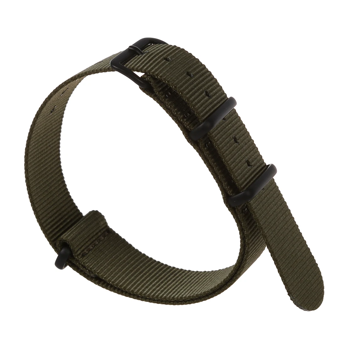 20mm Army Green Nylon Fabric Outdoor Sport Watch Band Strap Fits TIMEX WEEKENDER WB2034