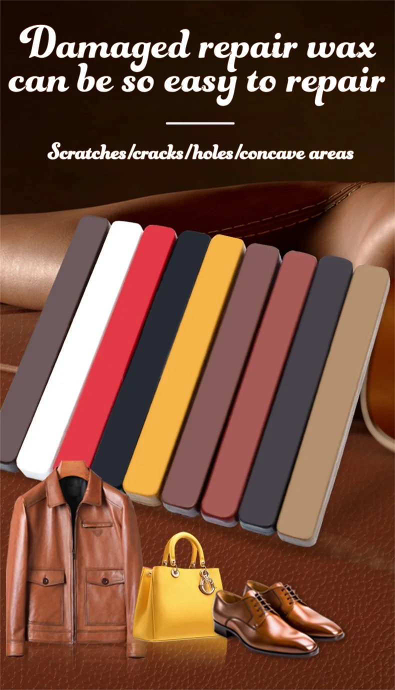 

10pcs Leather Repair Wax Solid Polishing Paste Decontamination, Scratch Repair and Removal of Abrasive Blocks