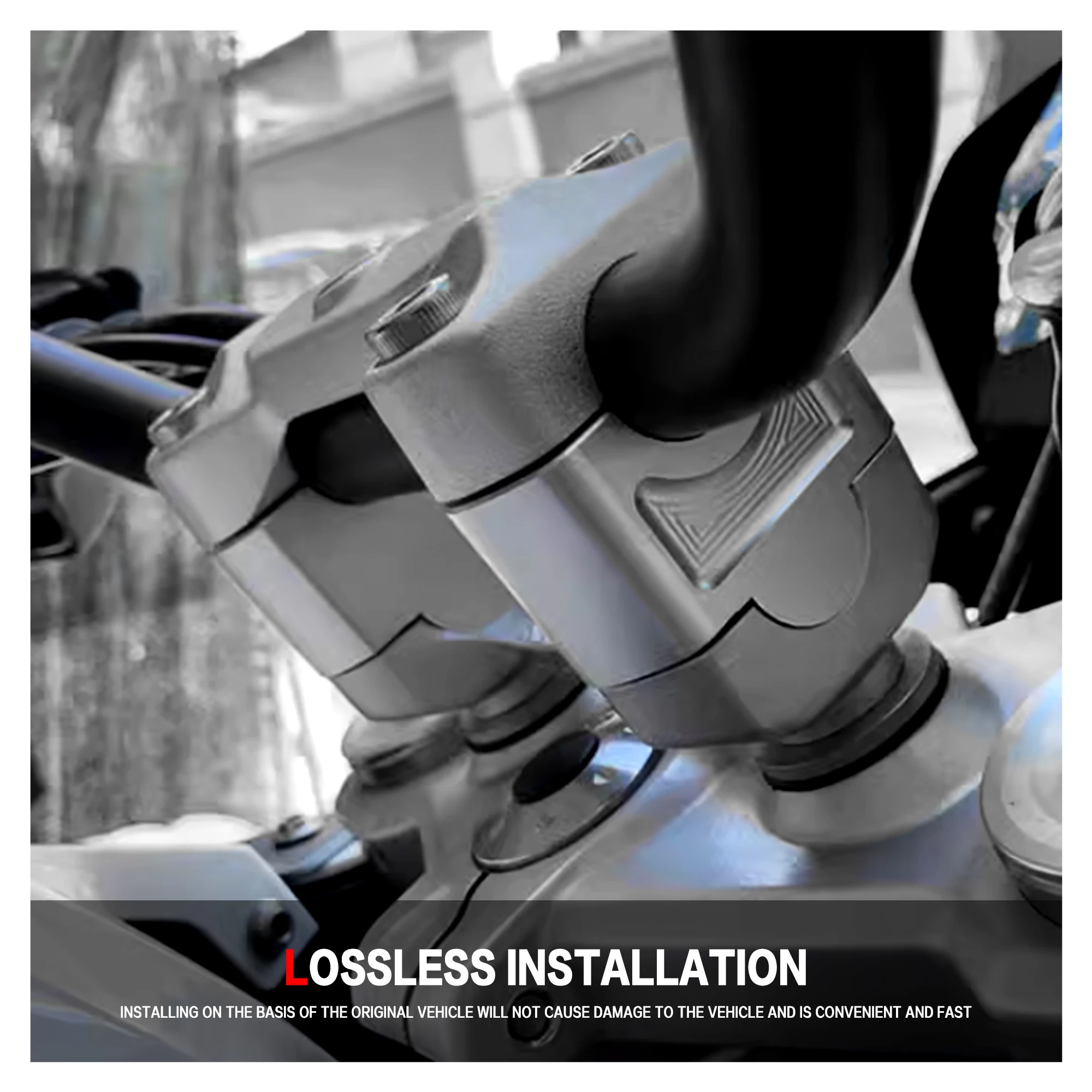 ل BMW G310GS G310R G310 G 310 GS/R 2016-2023 دراجة نارية CNC مقود Raiser تمديد جبل المشبك محول المقود الناهض