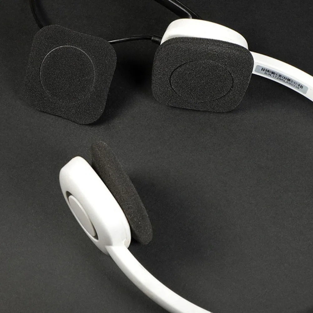 2 szt. Zagęszczona gąbka nauszniki 48x48mm kwadratowe ucho bawełniane etui na słuchawki do H150, H130, H250 nauszniki zestawu słuchawkowego
