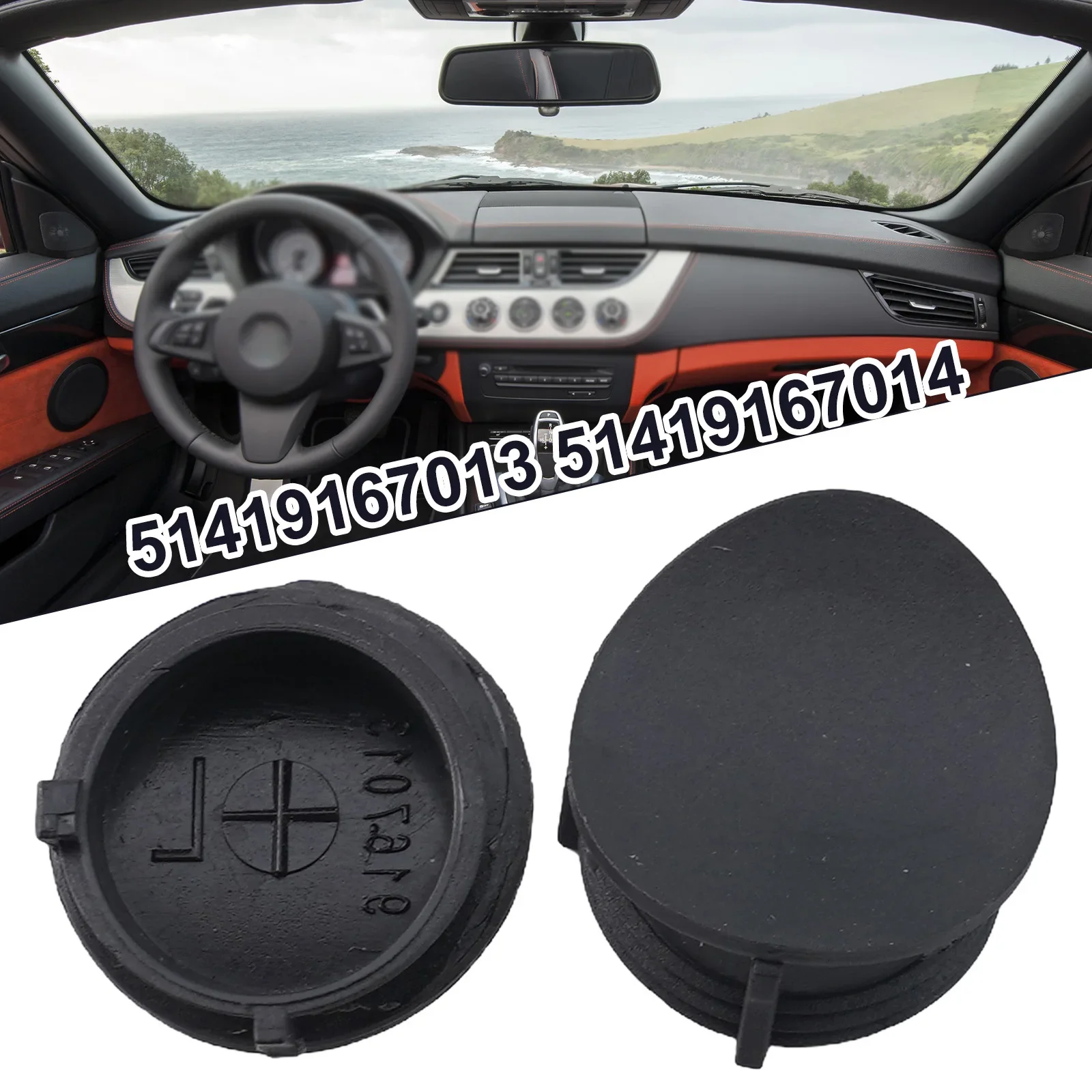 Door Handle Screw Cover Cap Tool 51419167013 51419167014 ABS Auto Parts Black Replacement Elegant Design Exquisite