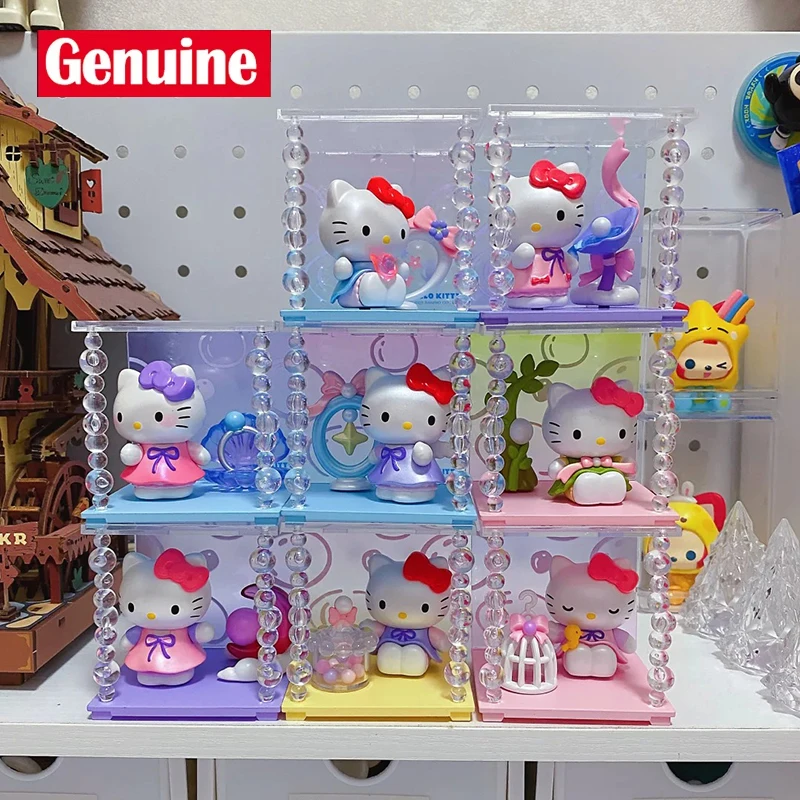 

Оригинальная загадочная коробка Sanrio Hellokitty Pearl Light Dream Shadow Series слепая коробка для декора рабочего стола модель с орнаментом детский рождественский подарок