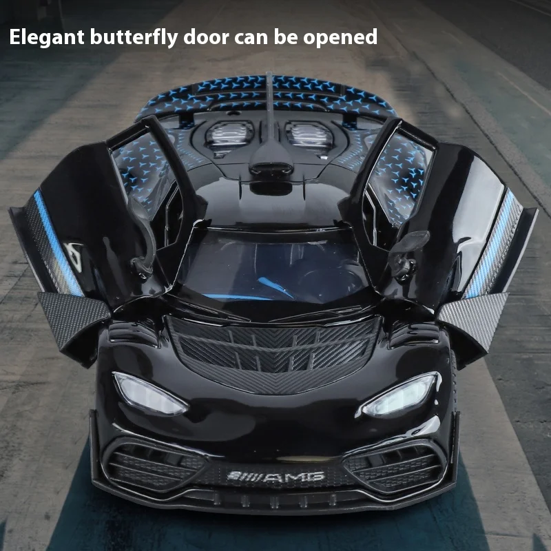 1:32 Mercedes Benz AMG ONE Суперкар из сплава металла, литая под давлением модель автомобиля, звук и свет, коллекционные предметы для хобби, подарки