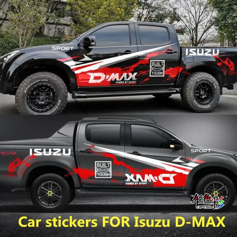 

Автомобильная наклейка для Isuzu DMAX, украшение для тела, индивидуальная модная пленка, аксессуары для наклеек на заказ