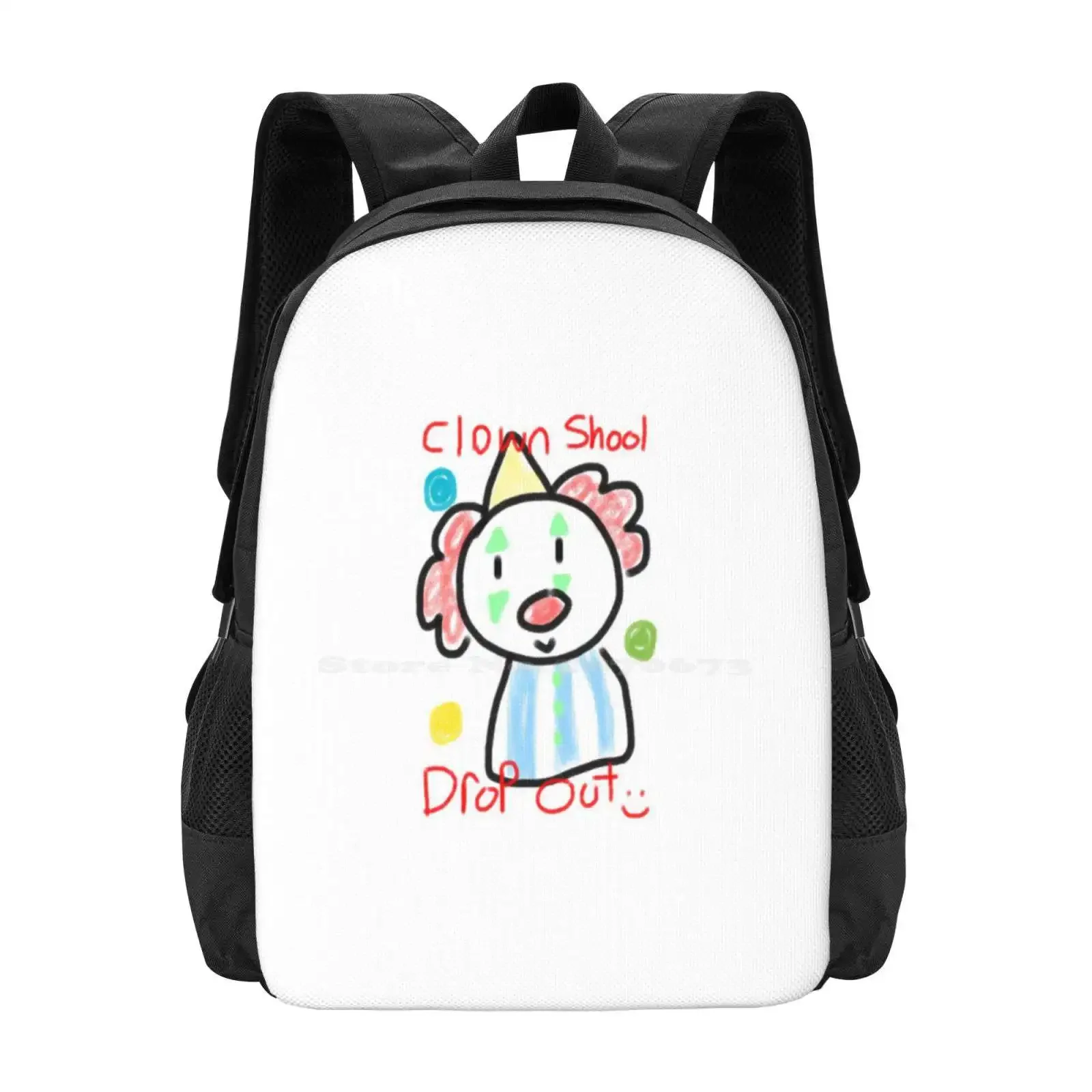 

Clown Shool Drop Out Hot Sale Schoolbag Backpack Fashion Bags Clown School Shool Drop Out Cute Dreamy Crayon