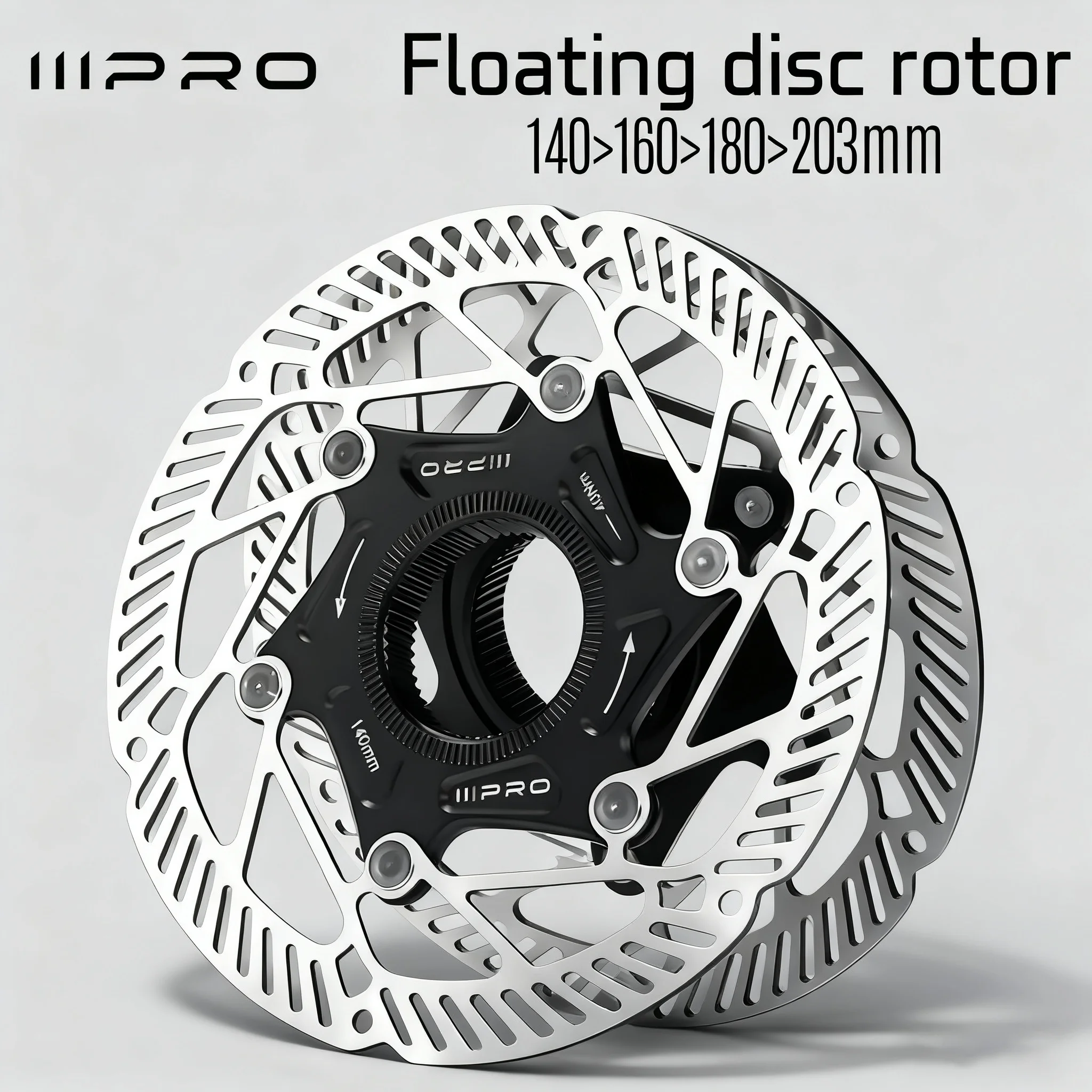 AliExpress IIIPRO Centerlock Disc Brake Rotor Ultra-Light Road Bicycle Brake Disc Heat Dissipation Hydraulic 140/160/180/203mm Disc Rotor