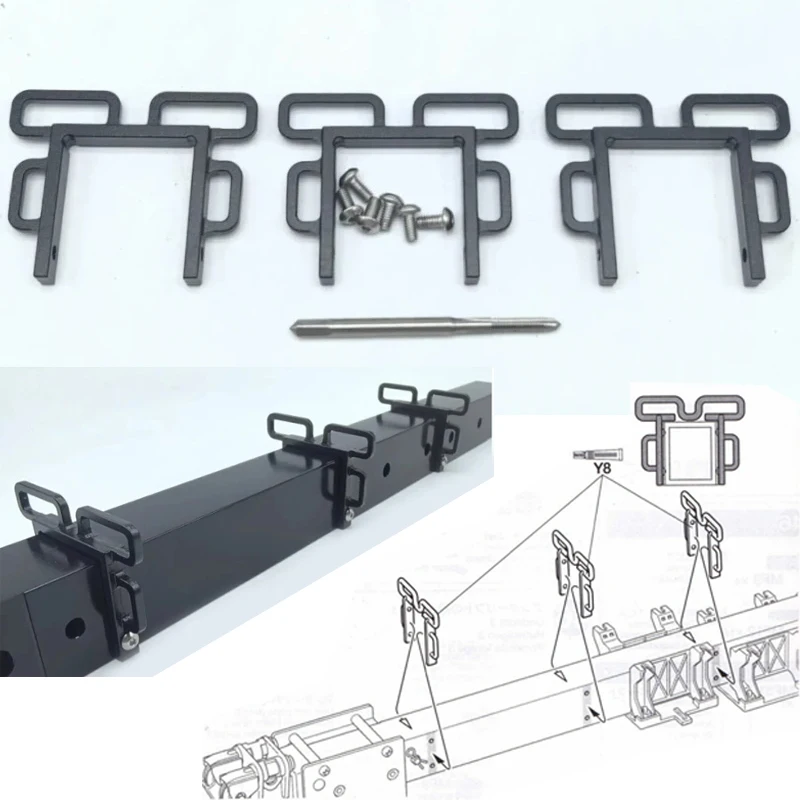

1 Set Simulation Metal Line Card for 1/14 Tamiya RC Truck Car Wrecker VOLVO FH16 750 diy Parts Toys