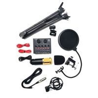 BM800 Microphone Kit Studio With V8 Sound Card Professional Microphone Studio Condenser Microphone For Computer