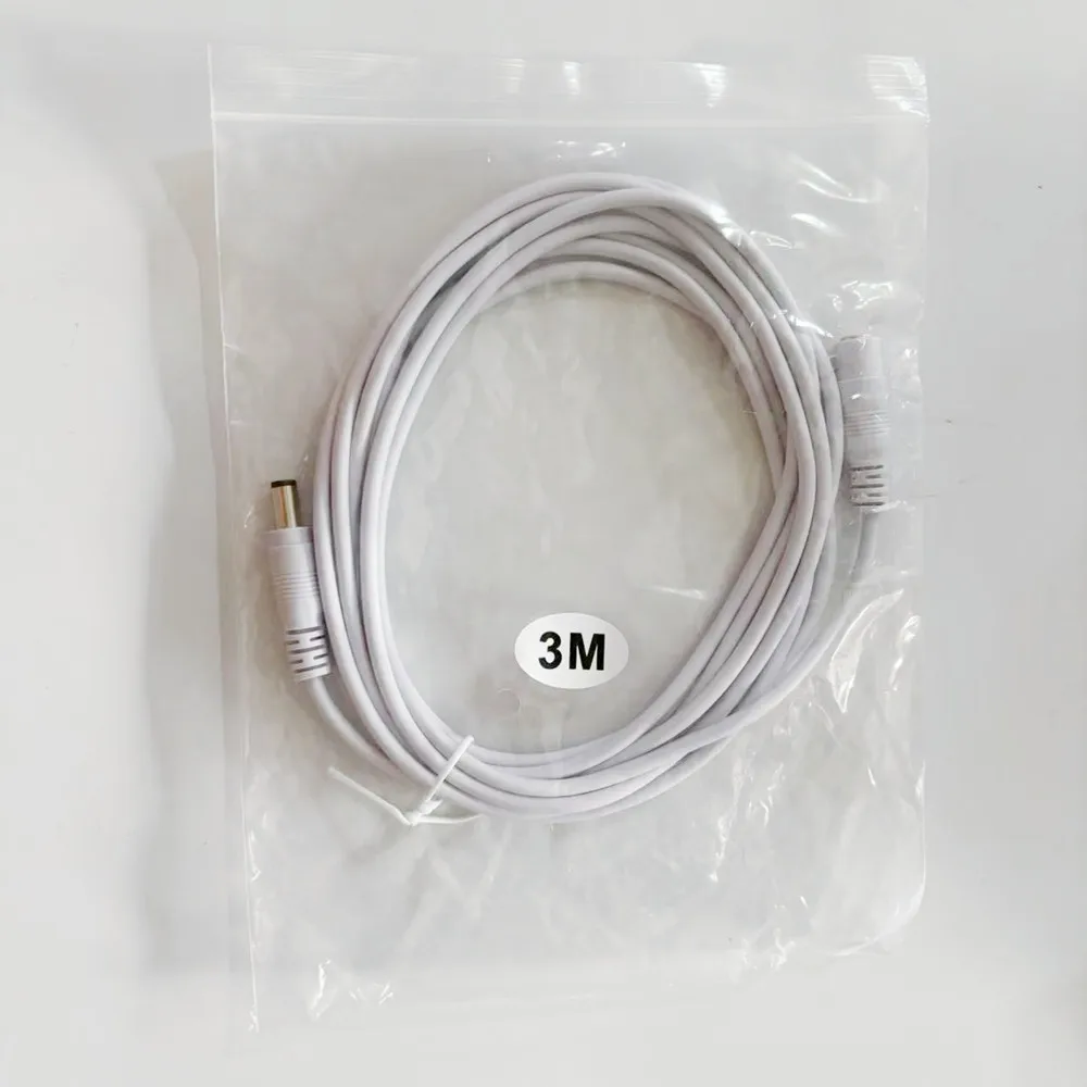 3M/5M/10M/15M/20M/30M/50M DC Extension 5.5x2.1mm Power Cord Cable Extender For CCTV Security Camera 12 Volt Extension Cord