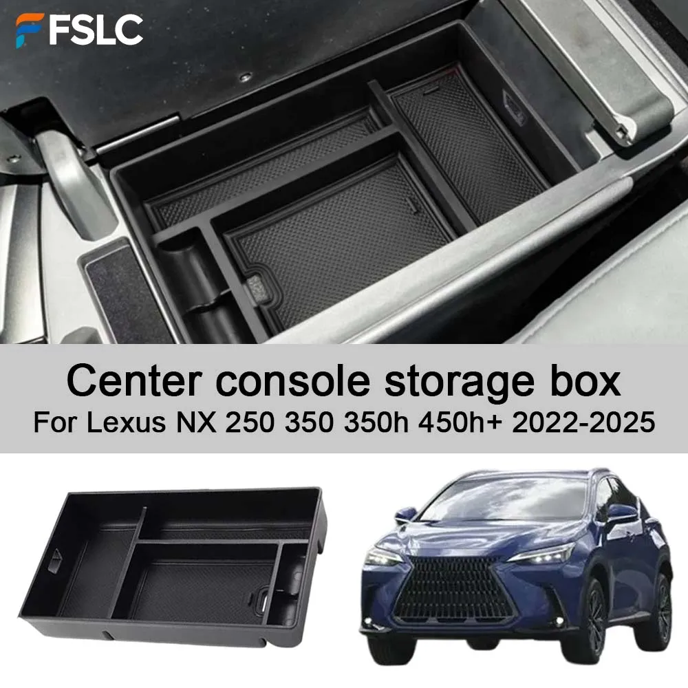 Car Decoration Center console storage box For Lexus NX 250 350 350h 450h+ 2022-2025 Black Car Upgrade Modify A Car