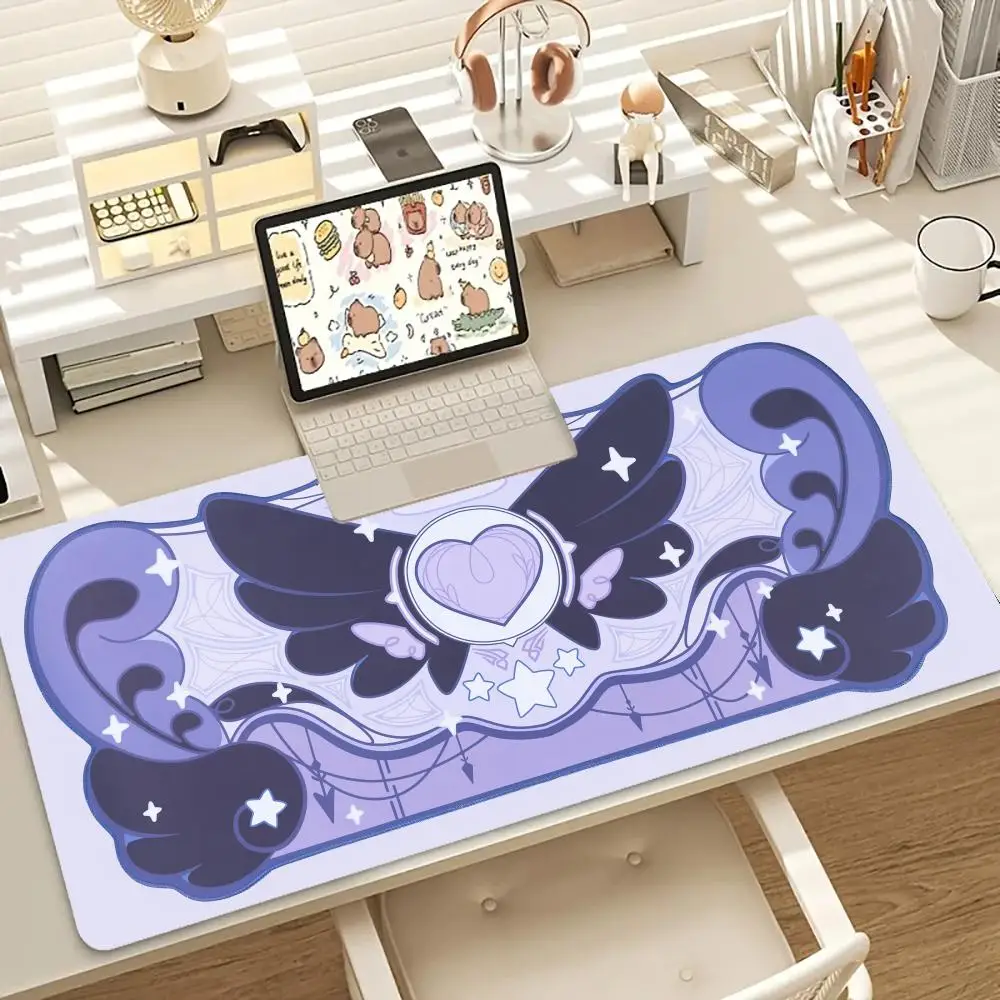 Pink Kawaii Mouse Pad Large Size Rubber Base Anti-slip Desk Accessories Mousepad for Office & Gamer Keyboard Mats Decor Mat Mats