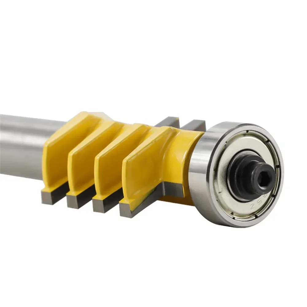 1pc 1/4 shank 1/2   reversible finger joint glue router bit tenon wood milling cutter cnc