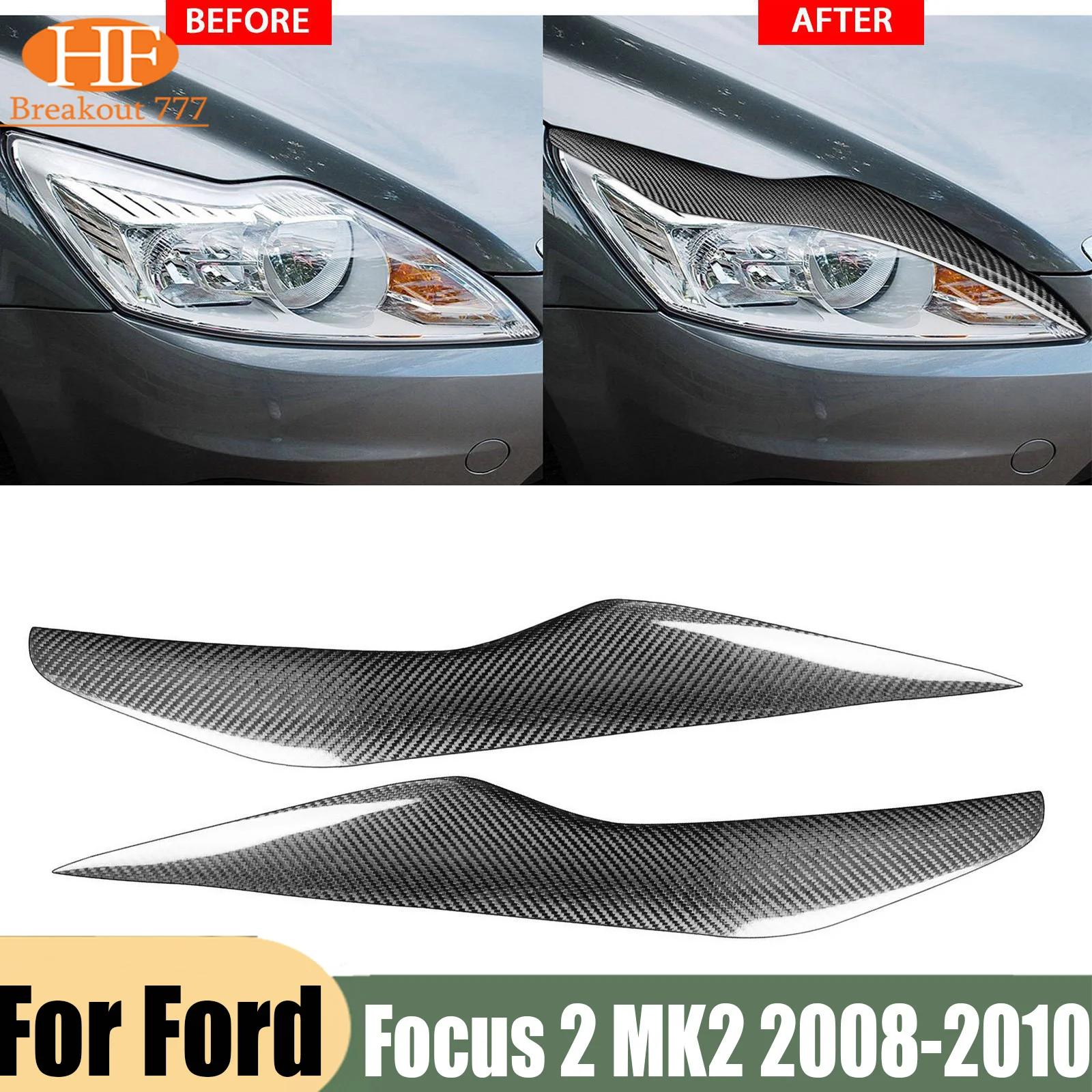 fit-for-ford-focus-2-mk2-2008-2010-2009-carbon-fiber-auto-headlight-eyebrow-sticker