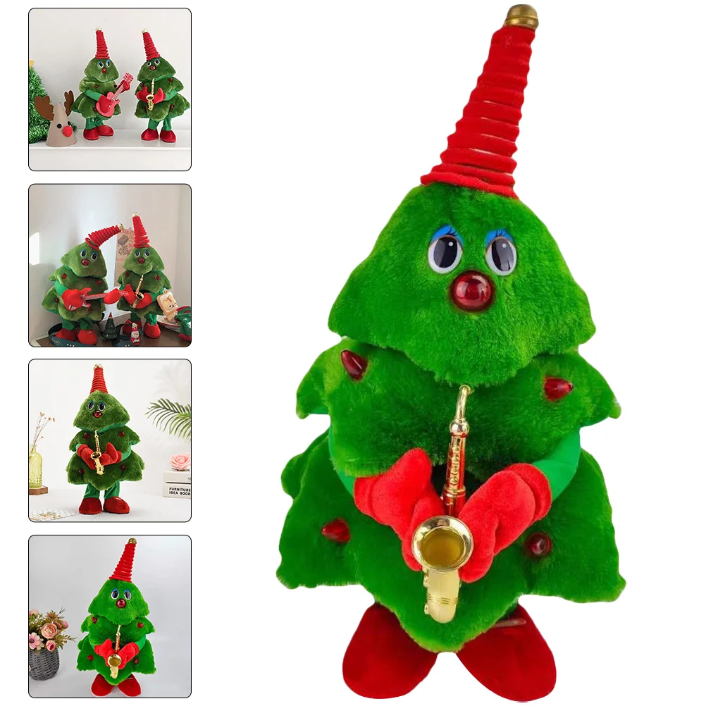 Toy Christmas Tree Child Children’s Toys Singing Plush Plastic Dancing Electric