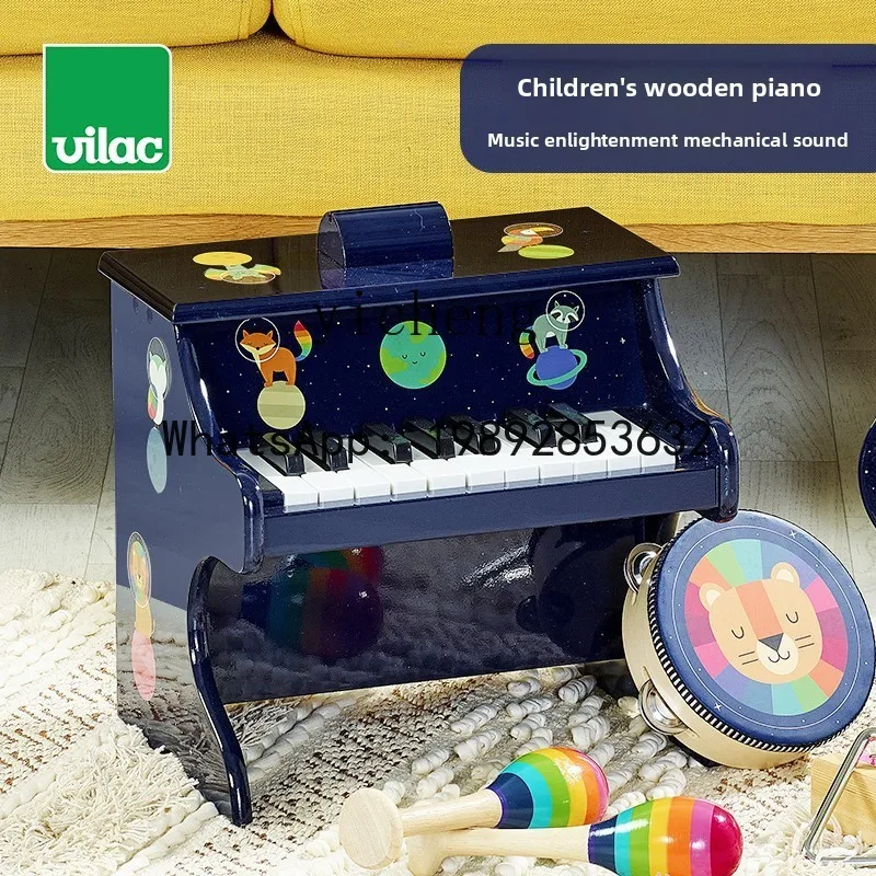 AG  Children's Wooden Mechanical Piano Beginner Music Enlightenment Toy Gift 3-6 Years Old