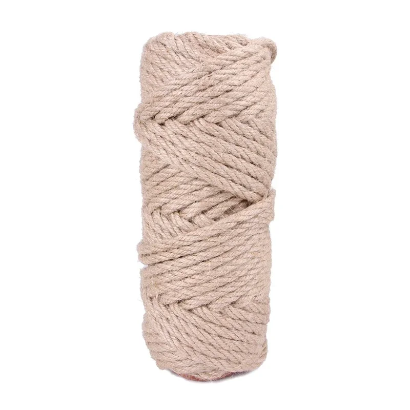 10Meter Huisdier Kat Krabben Touw Rollen Hennep Gedraaid Koord Macrame Poot Klauw Meubels Protector Natuurlijke Jute Scratch Guards touw