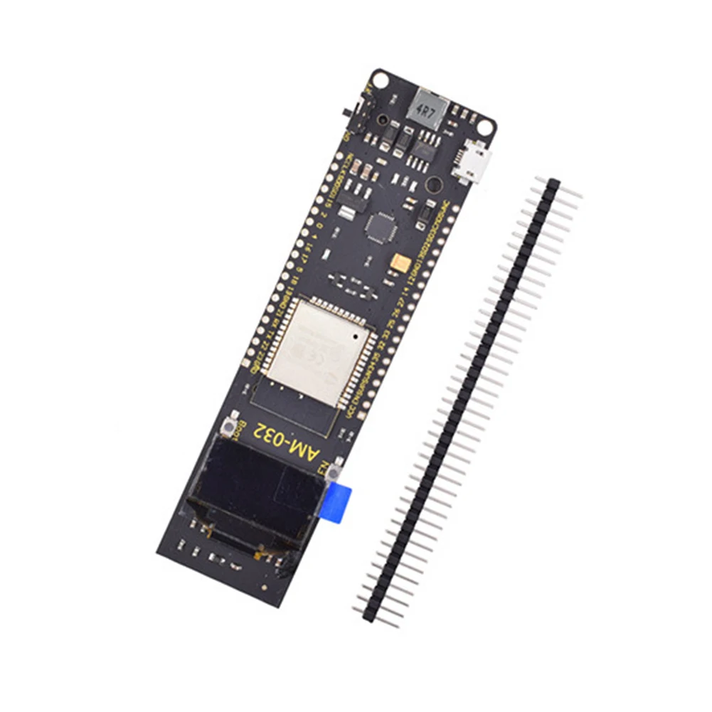 ESP32 Module with 18650 Battery Holder 0.96 Inch OLED Display DC3.6V-5V Input WiFi Bluetooth-compatible Wireless Module