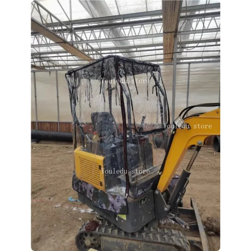 

Apply To Mini Excavator Windproof Warm Awning PVC Cover with Window for Kubota 15 17 20 30