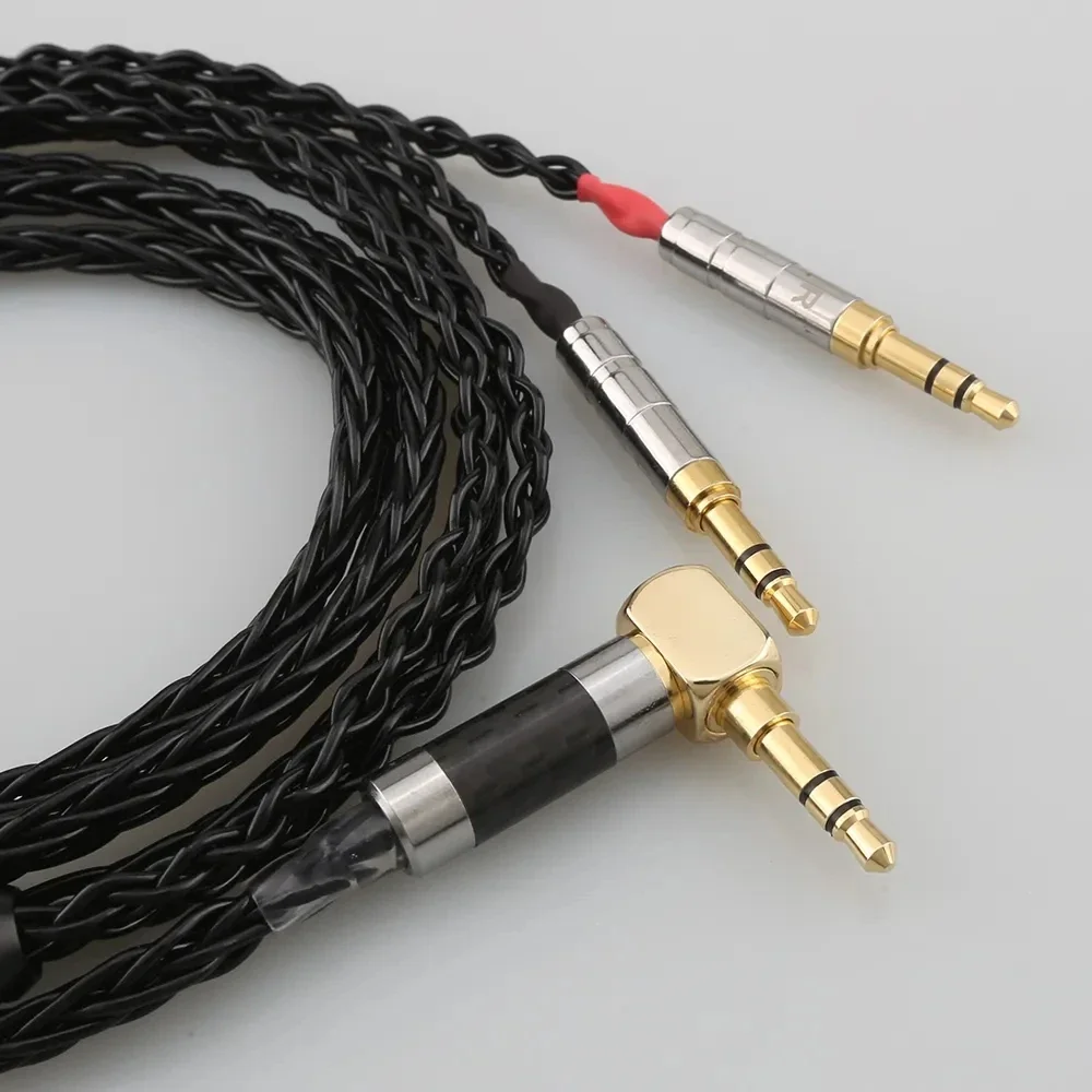 ปลั๊กมุม 8 Core หูฟังหูฟังสําหรับ Denon AH-D600 D7100 Hifiman Sundara Ananda HE1000se HE6se he400i he400se Arya