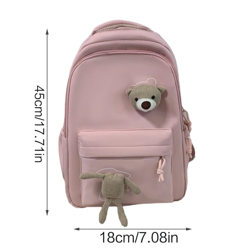 Mochila nailon duradera para estudiantes, bolso escolar para adolescentes, mochila para ordenador portátil, bolsas para