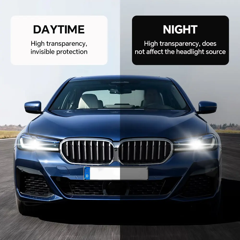 PPF TPU Headlight for BMW 5 Series G30 M Sport 2021 2022 2023 Paint Protection Film Precut Car Clear Bra Transparent Accessories