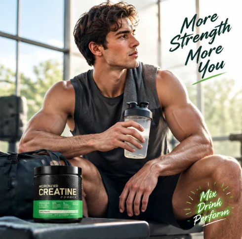 5g Per Serving Creatine Monohydrate Micronized Powder Banned Substance Tested Fitness Supplement 60 Servings