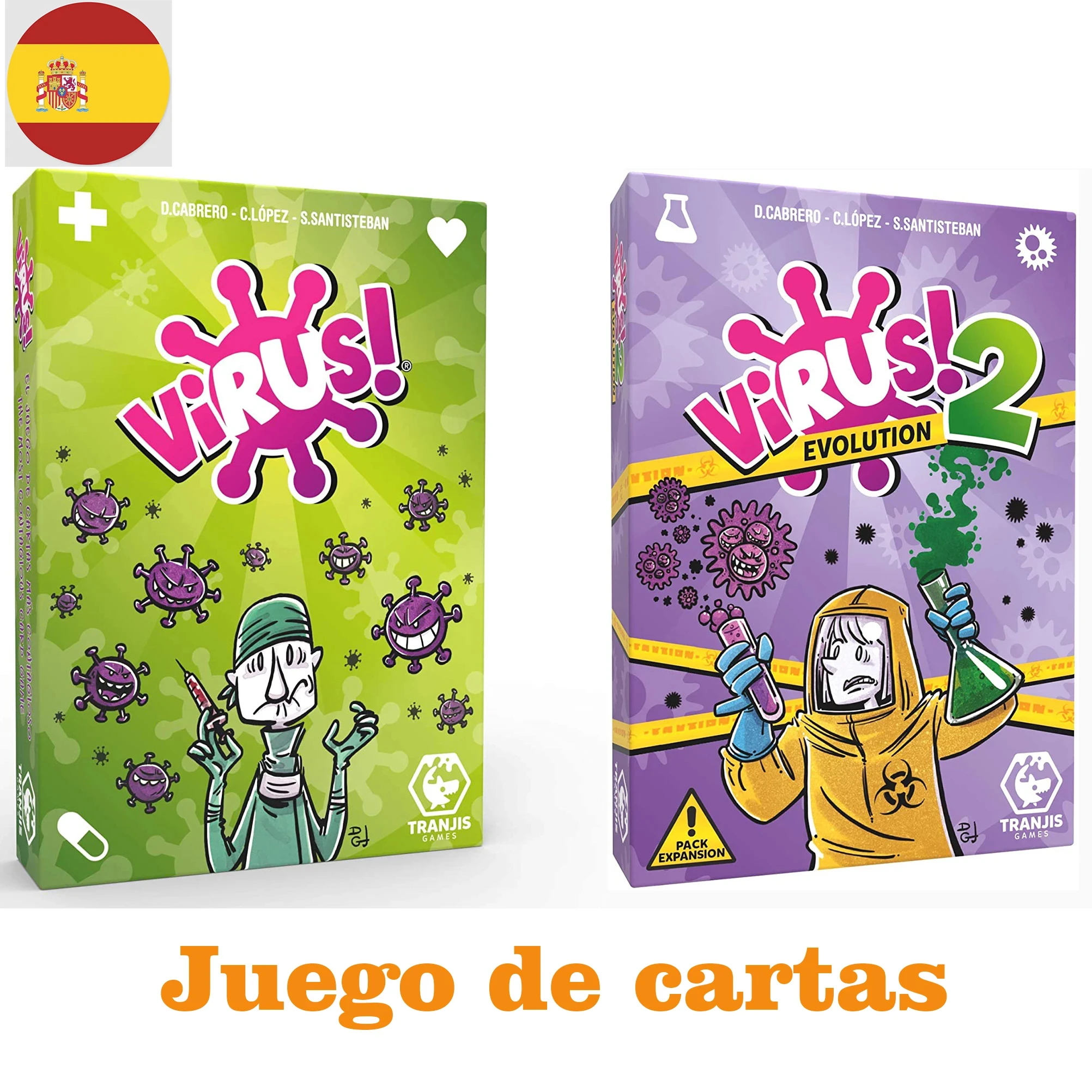 ¡Virus! Juego de cartas, El Juego es más contagoso. Edicion Española ¡Más de 8 años de VIRUS! 2 Evolution (Expansión) - Juego de cartas (