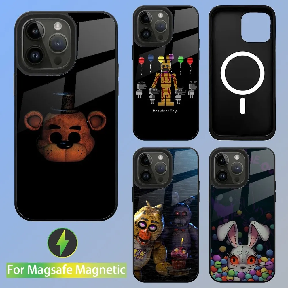 Fnaf Five-nights-At-Freddys Phone Case For iPhone 16,15,14,13,12,11,Plus,Pro,Max Mini Magsafe Magnetic Wireless Charging