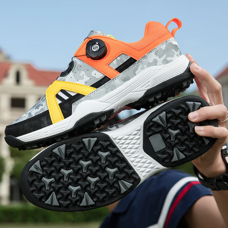 Professional Men Golf Shoes Outdoor Lawn Couples Walking Shoe Anti-Slip Unisex Golf Sneakers Big Size  Athletic Men Shoe