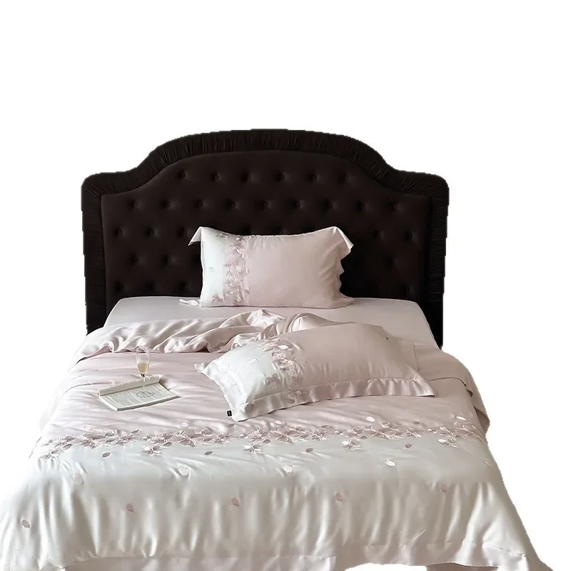 

Tencel four-piece summer girl heart cool feeling ice silk quilt cover sheets bedding