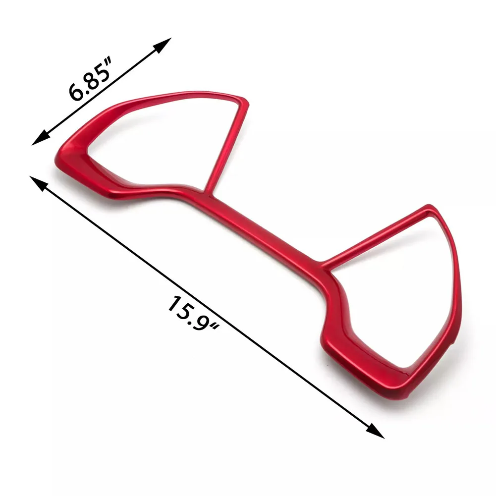 

Car Modification Speedometer Cover Panel Trim Black Wear-resistant Carbon Fiber Dashboard Easy Installation Frame