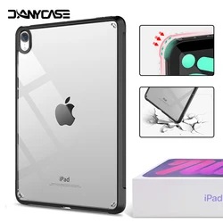 Чехол для iPad mini 6, 10,2, 9/8/7 поколения 9,7, 5/6th Air 4/5 10,9 10,5 Pro 11 2022 10th 10,9, силиконовый прозрачный чехол Funda
